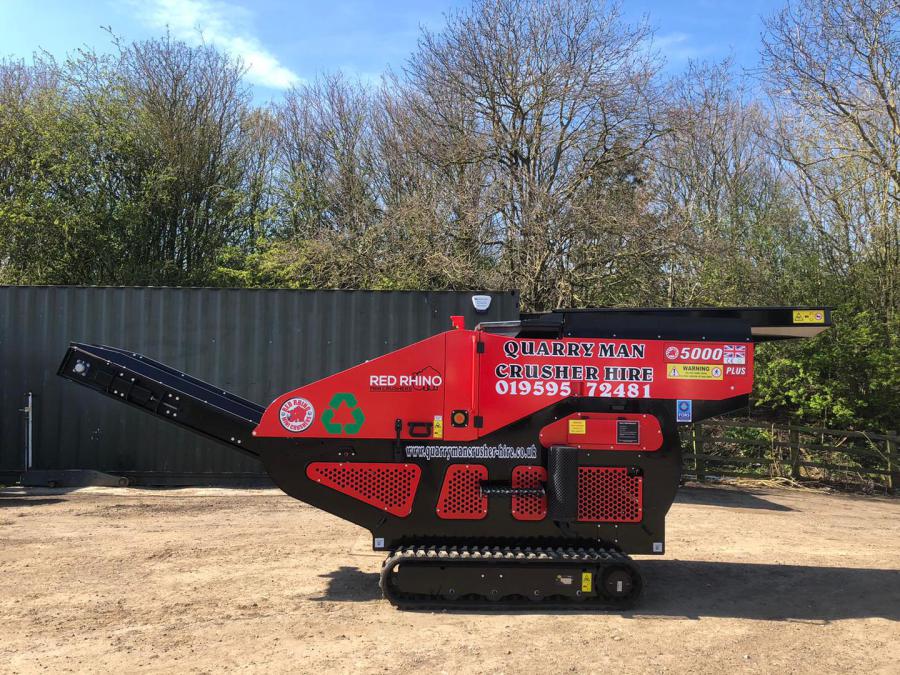 Red Rhino Concrete Crusher Hire London, Surrey and Kent. Excavators.